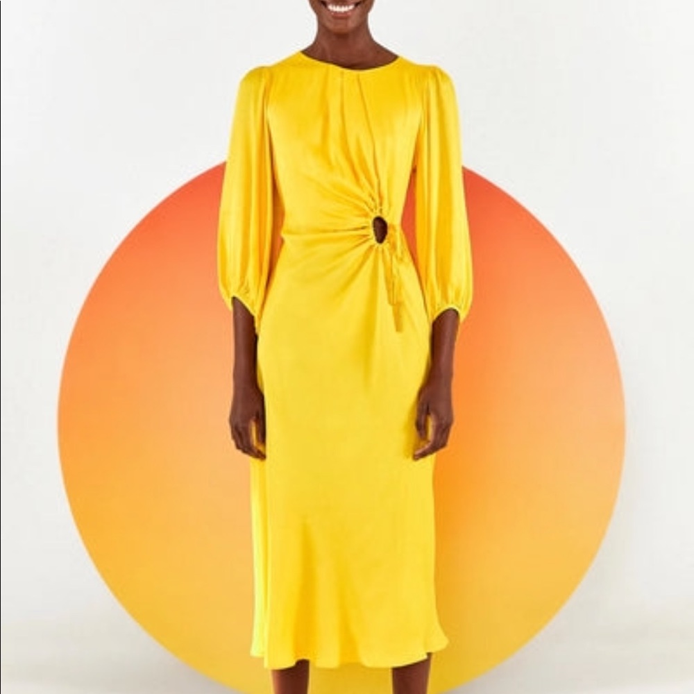 Farm Rio circle cut out dress